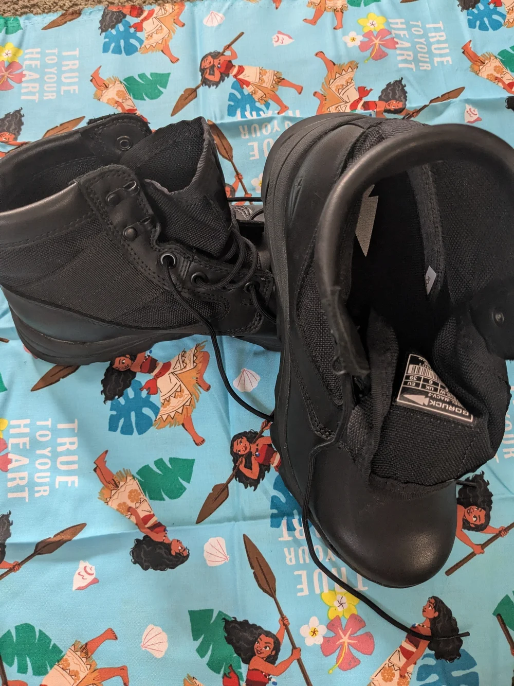 Black Tactical Work Boots